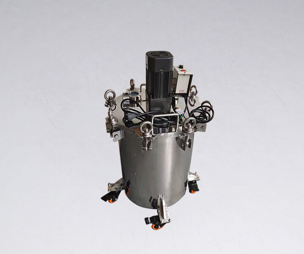 不銹鋼電動(dòng)攪拌壓力桶+可視窗+腳輪